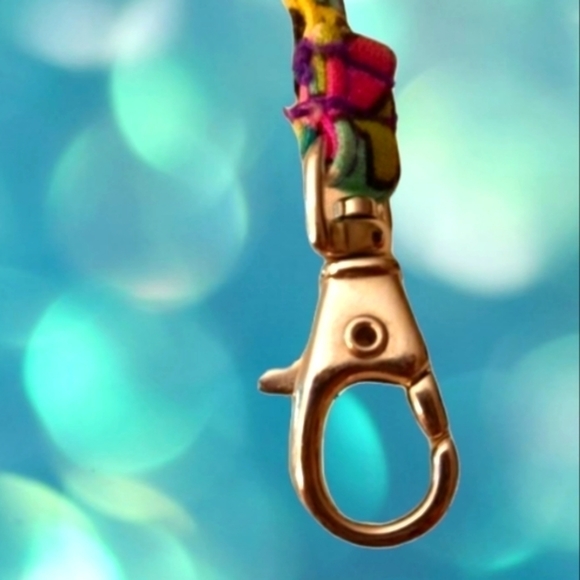 Vera Bradley Smartphone Wristlet Large Teal/Purple - Picture 5 of 5